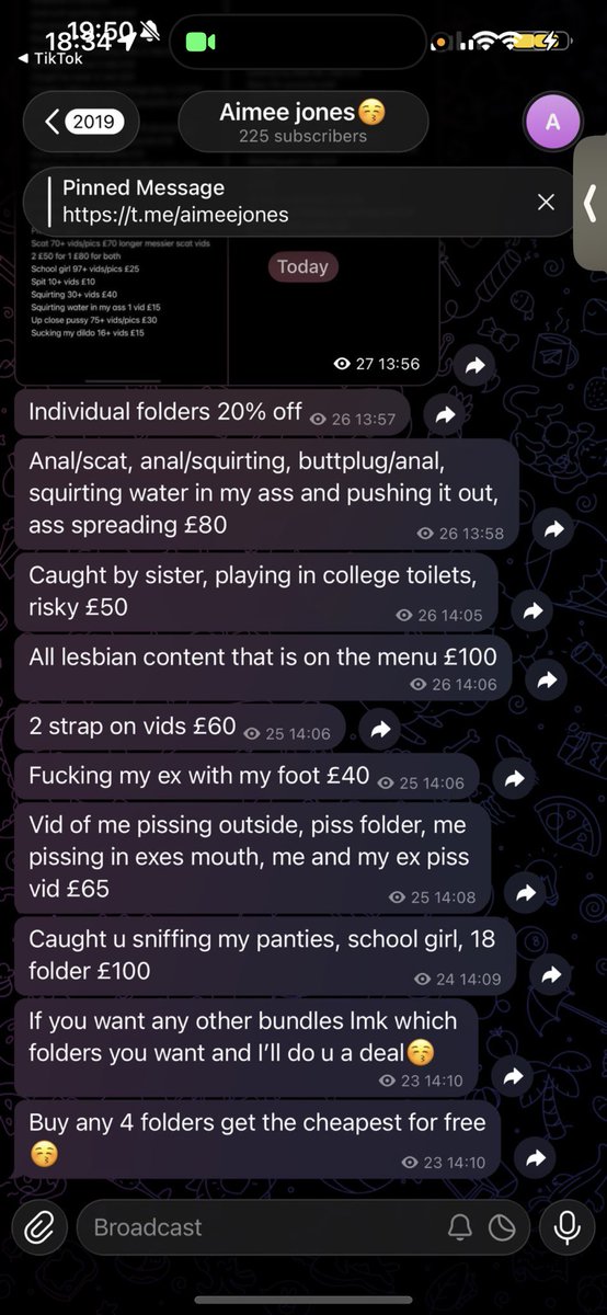goddessaimee134's tweet photo. Deals for while Iโm on my period x
#buyingcontent #nsfw #nsfwtwt #findom #femdom #nolimit #squirting #feet #assspreading #brushingteeth #sucking #dildo #heels #masturbating #college #girl #girlongirl #ageplay #lingerie #pussy #teen #outdoor #risky #censored #public https://t.co/a0BMg6ZlC8