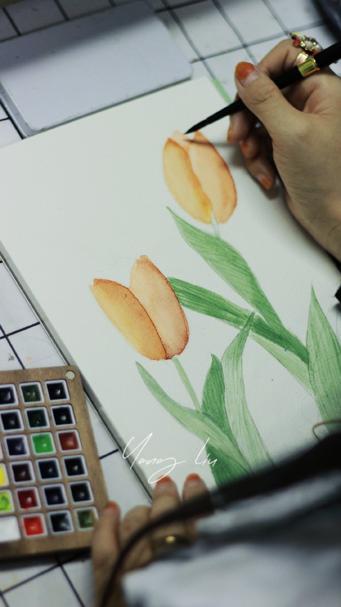 LouettaKnafpf's tweet photo. Want to try something new Spend 15 mins a day on watercolor doodling. No skills needed, just fun!  Start your creative hobby today!， https://t.co/Jir57mjHXw