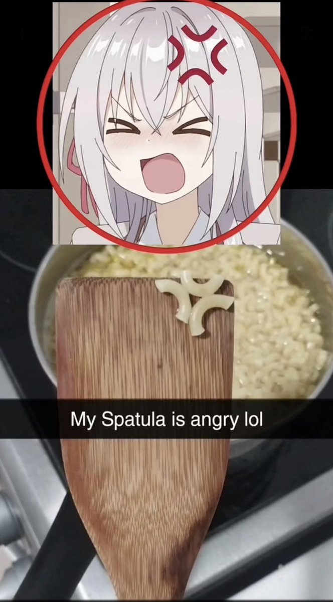 GyaruGlow's tweet photo. This bratty Tsundere Spatula must be corrected 💢 https://t.co/WJcfZsippA