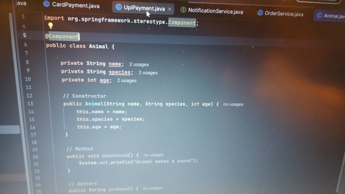 SwainShubh's tweet photo. Day 81 of java 🚀 

Today i learn 

✅ Bean annotation 
✅ When spring fail to create object of Component annotation 

Now everyday I am progressing and learning 🔥

#java #javadeveloper #spring #springboot https://t.co/0jQ2E9iYN2