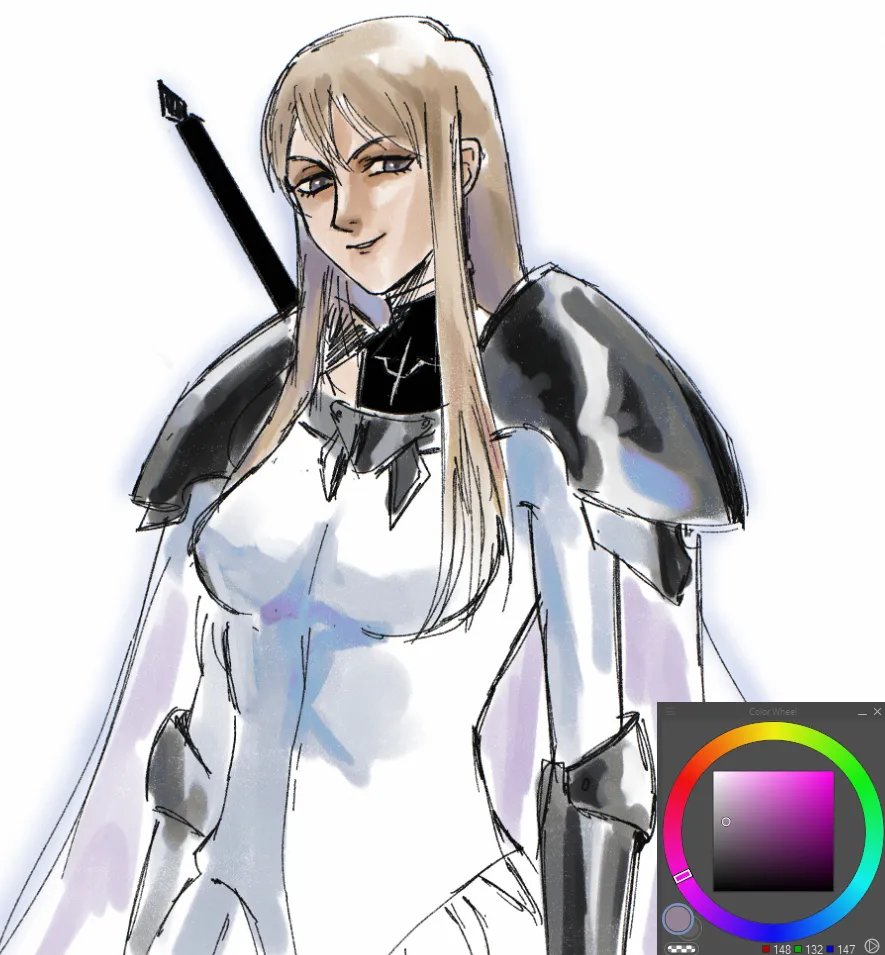 Artmissdirectio's tweet photo. I doodled Galatea from Claymore (my favorite manga, on god. You should read it, it's banger, trust)
enjoy https://t.co/oqRkxS7ie4