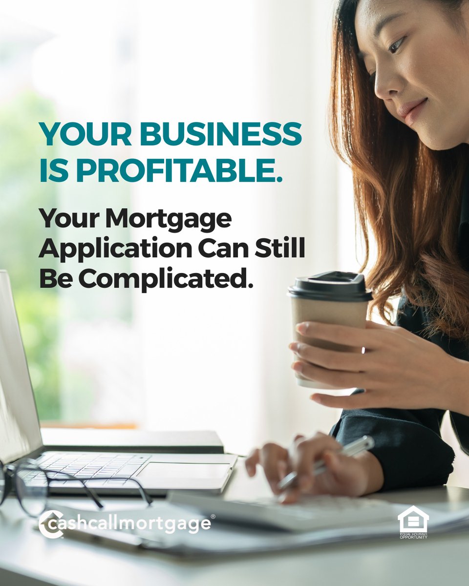 CashCallLoan's tweet photo. Running a profitable business doesn't always make mortgage documentation simple.  

Self-employed income can involve multiple businesses, deductions, fluctuating deposits, and different income sources. 

For some eligible borrowers, a Bank Statement Loan may offer an alternative way to document income.  

If you're self-employed and planning to buy, it may be worth exploring beyond traditional income documentation.  

📞 (833) 318-0988 🌐 https://t.co/XIB6DPt9JI 

‡Some products may have higher interest rates, more points, or more fees than other products requiring full documentation. 

#cashcallmortgage #selfemployed #bankstatementloan #businessowner