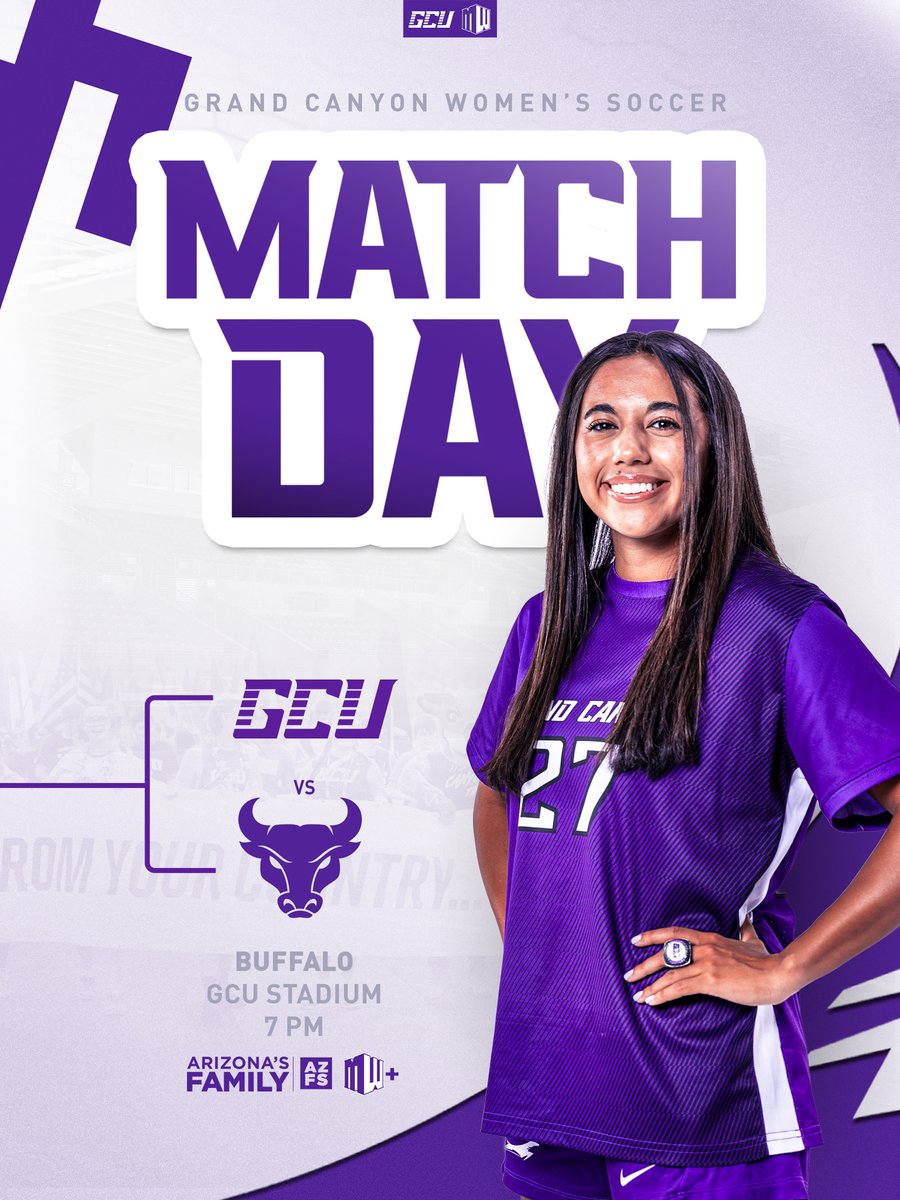 GCU_WSoccer's tweet photo. Lopes and Bulls at GCU Stadium, tonight!! 😤

⚔️ vs Buffalo
📍 GCU Stadium
🕰️ 7:00 PM
🖥️ AZFS / MW+ https://t.co/Oo3pu6zwsI
📊 https://t.co/whEU67h4WV https://t.co/g1CvSuMepY