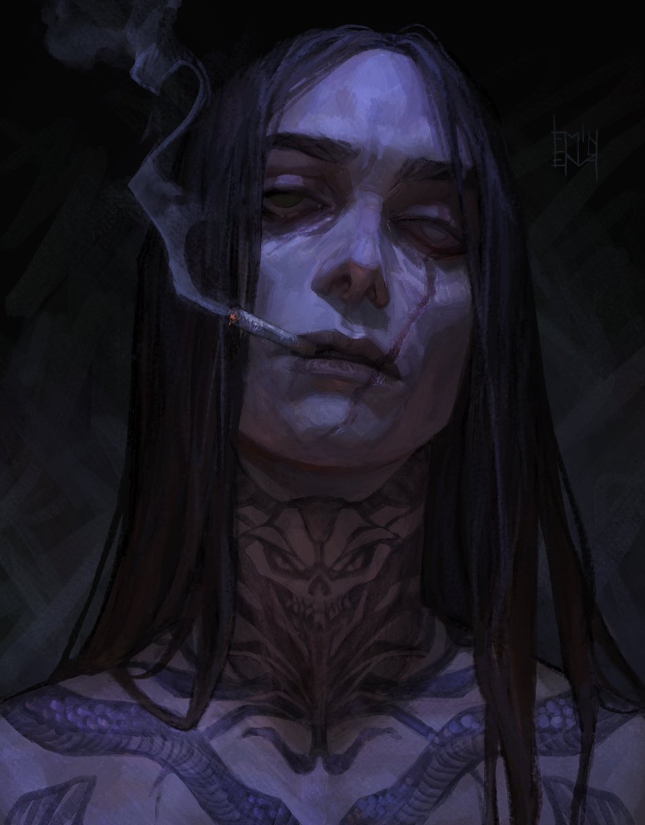 EmilyenaStrange's tweet photo. If you wanted to commission me now is the time! I’m broke af 😭 spent all my savings on my health and life in general. I changed my commission list because I always overdid simple render, so I changed slots a lil bit. Also added some new options. 
retweets are appreciated c: https://t.co/WperO8Htqj