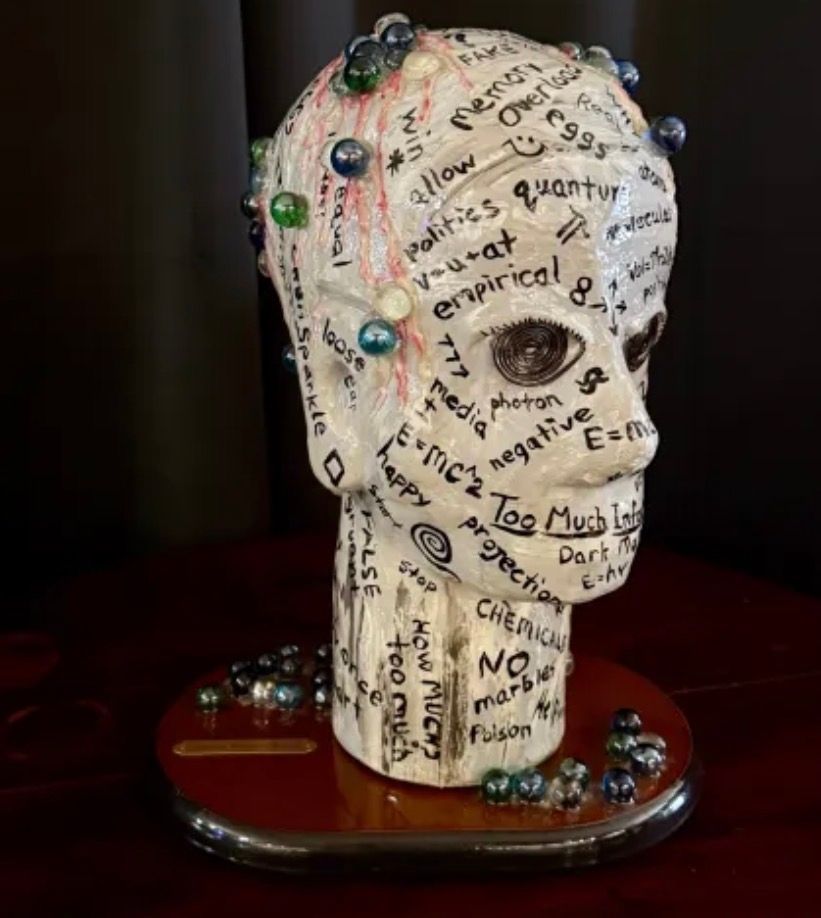 MarvinsPlaceArt's tweet photo. “Too Much Information” is a  Mixed Media Sculpture by Artist Patricia Gibson https://t.co/TsUcASk239