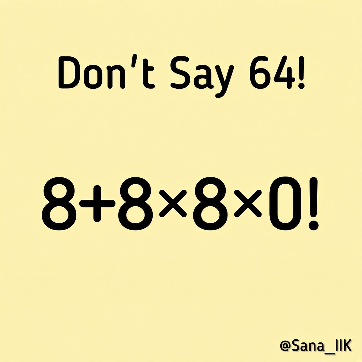 teddyrewa's tweet photo. school math!

The answer is NOT 64.! https://t.co/LgNxByouQW