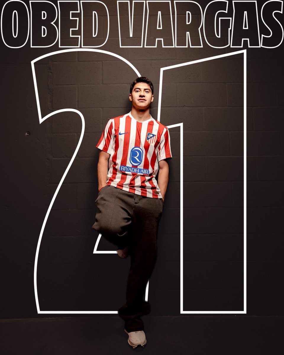 julioordz10's tweet photo. Pues ya está, el ‘Cuti’ Romero usará el dorsal 21 que hasta hace no mucho llevaba Obed Vargas 🇲🇽 en el Atlético de Madrid. Cuestión de días para que se conozca el nuevo equipo del mediocampista mexicano donde continuará su carrera en Europa.🔜🇪🇸🇳🇱 https://t.co/NrQRQ8AUN0