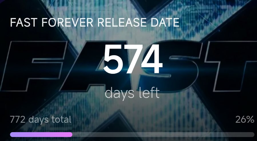 FastForever007's tweet photo. 574 days left until the release of Fast Forever 🎥 https://t.co/qwcebqOWYz