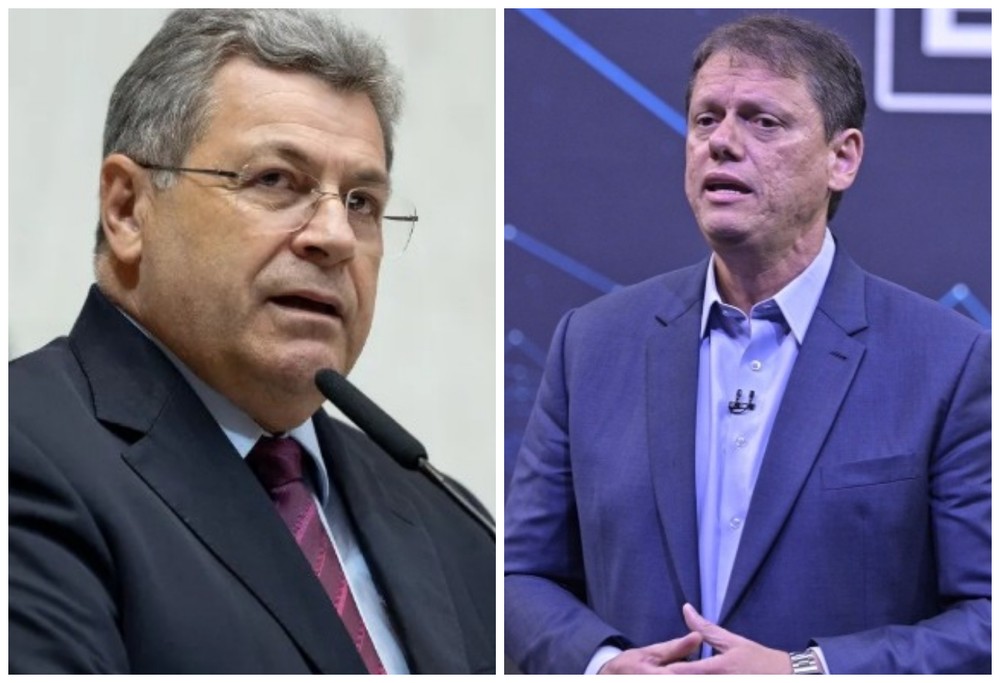 g1's tweet photo. TRE-SP reverte decisão e autoriza vídeo de deputado do PT que associa Tarcísio a 'Chucky do Bolsonaro' https://t.co/k4JKCa2wfp #eleição2026 https://t.co/QrxUKKAkCV
