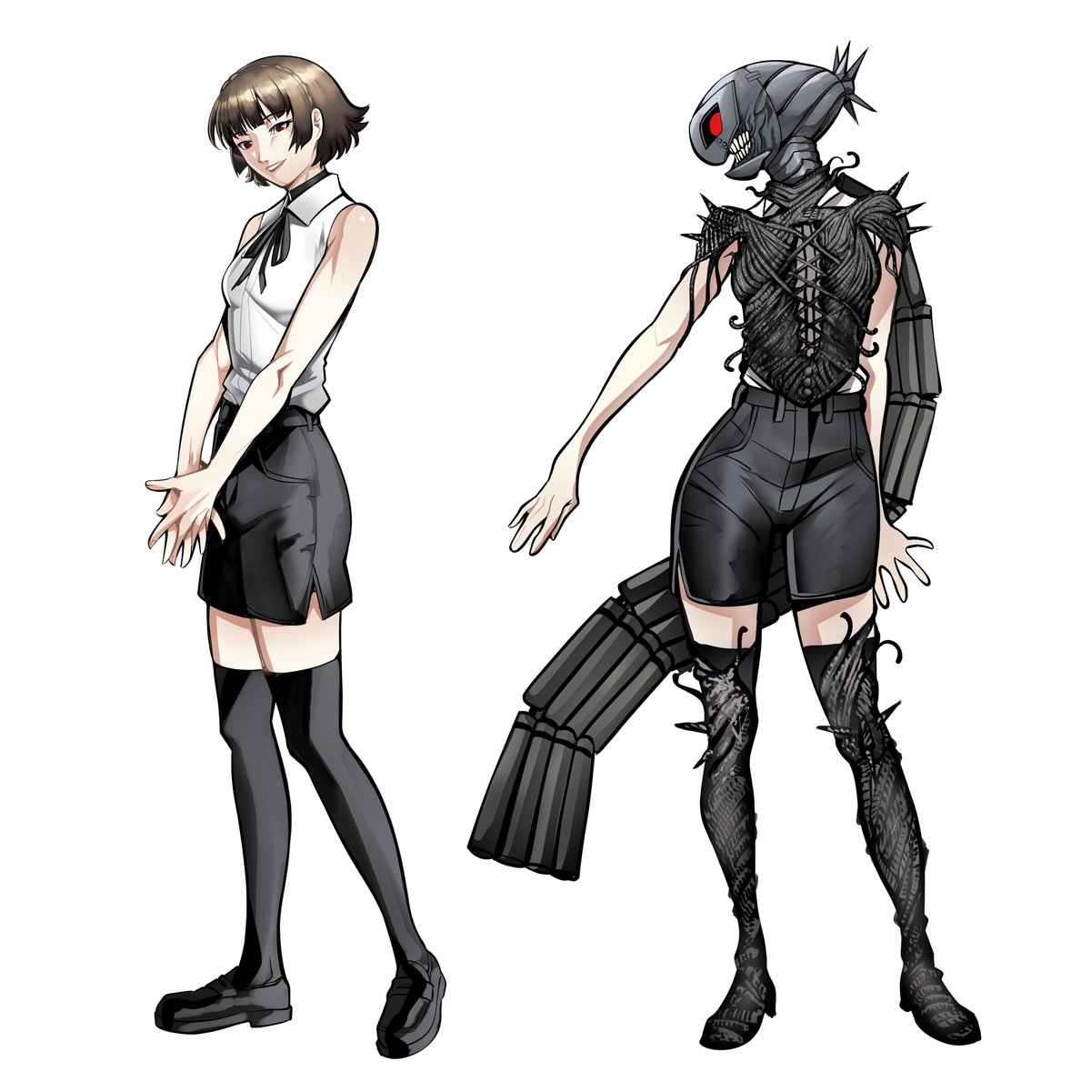 chiaroscuro4eva's tweet photo. Really happy you enjoyed the piece @gaming_raccon !!!! #persona5 #chainsawmanrezearc #reze #makotoniijima https://t.co/amFc9Nm6DW