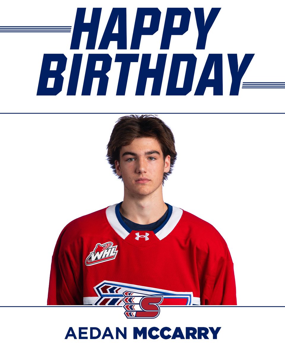 spokanechiefs's tweet photo. Happy birthday to Spokane Chiefs prospect Aedan McCarry!

#GoChiefsGo https://t.co/Bga58ZrM7q
