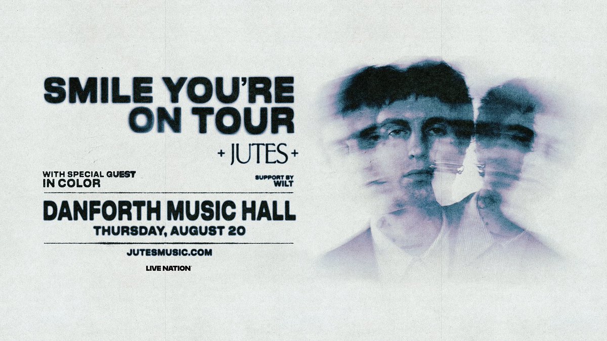 TheDanforthMH's tweet photo. TONIGHT: The wait is over! JUTES hits the stage at a sold-out Danforth Music Hall for a night you won’t want to miss. 🫶
Set times below:
6pm - Doors
7pm - Wilt
7:45pm - In Color
8:45pm - JUTES
*all set times are subject to change https://t.co/rUoBTN11Lf
