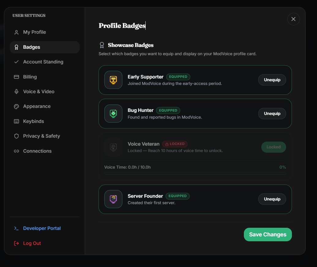 modvc_org's tweet photo. Introducing Badges
Badges is a form of display item which can be showed when clicked on the profile of a user.
For now we are launching with 4 badges .claim one of yours 
Read more at 
https://t.co/QhKJI78lwC

#discord #modvc #teamspeak #community https://t.co/8vdKmQr3Ab