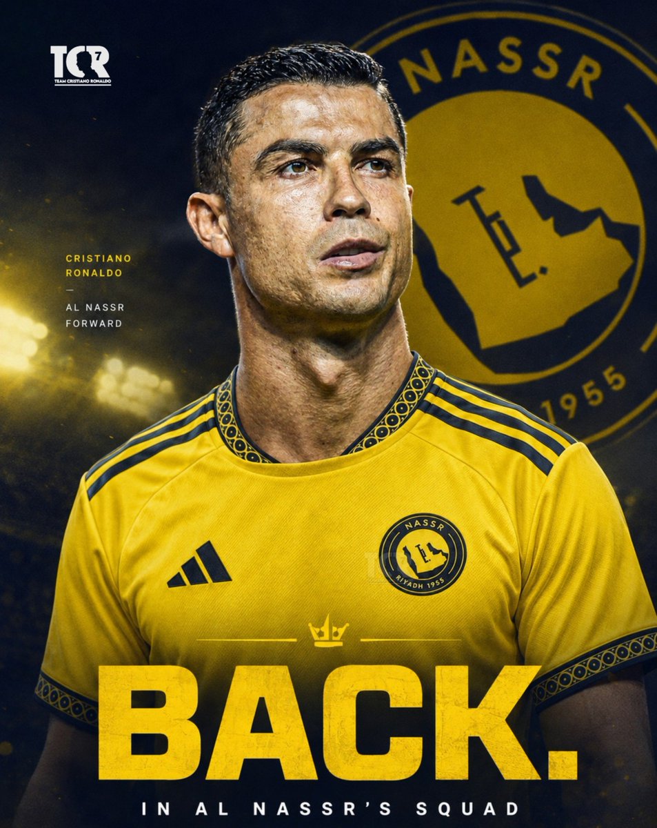 TeamCRonaldo's tweet photo. 🚨 𝗕𝗥𝗘𝗔𝗞𝗜𝗡𝗚: Cristiano Ronaldo is BACK in the Al Nassr squad for their next game tomorrow. https://t.co/gxDvVQwQkh