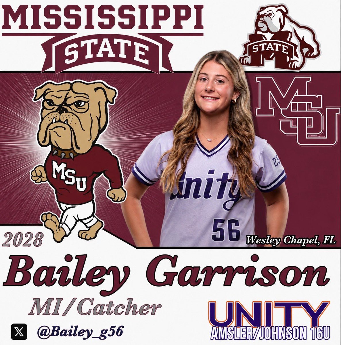 unityAJ16u's tweet photo. @bailey_g56 is headed to Mississippi this weekend! Have fun at @HailStateSB and show out! 🙌🏼 https://t.co/L3fE6Tt6Ta