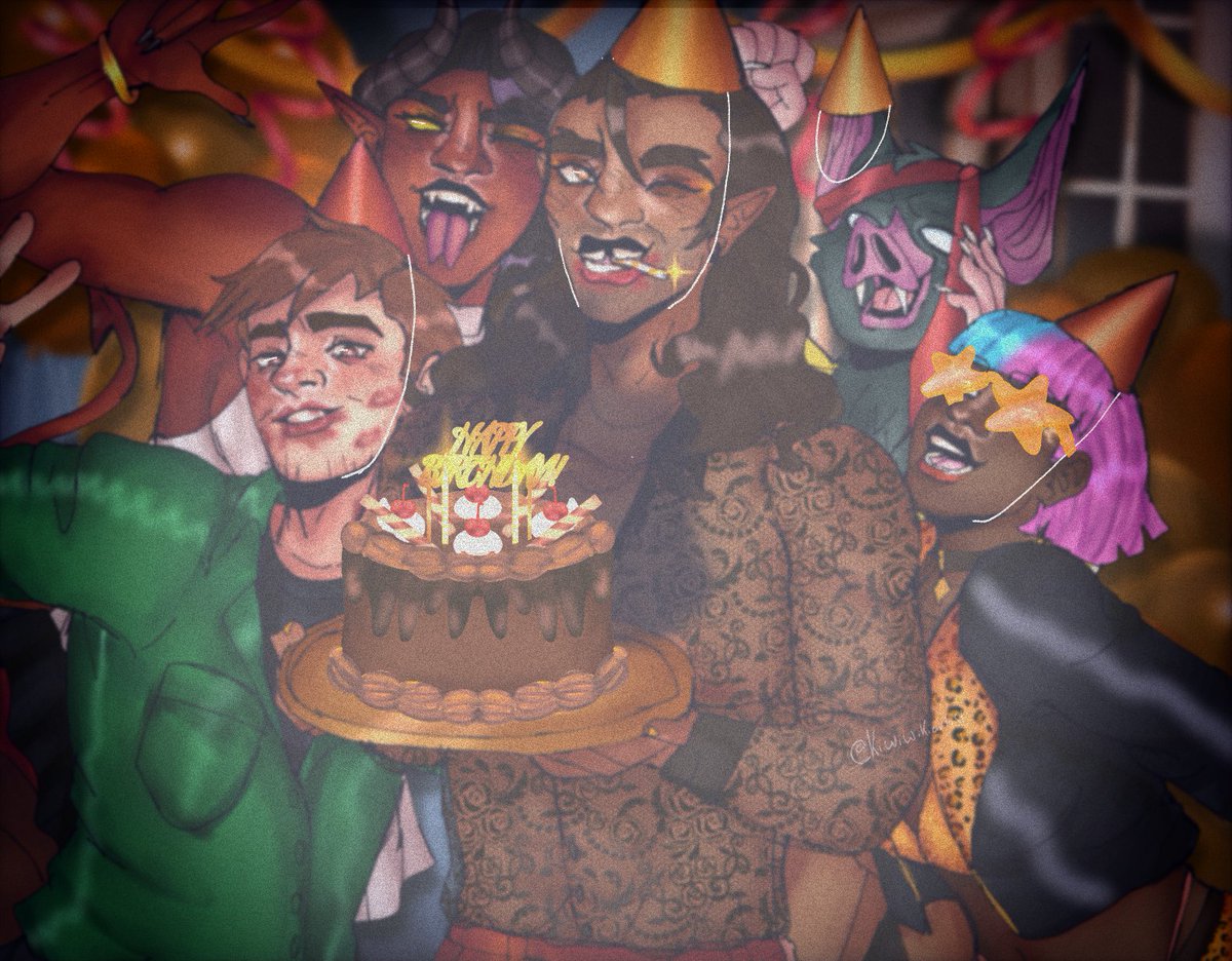 kiwiwikiart's tweet photo. Happy birthday to flambae!!!!π
Low-key love drawing party scenes just takes forever enjoy his birthday y'all :)
#flambae #flambert #sonar #prism #malevola #dispatch https://t.co/TN9gNv1ojT
