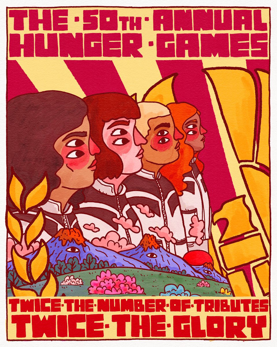 SacTributos's tweet photo. 🚨 Ilustradores fazem colaboração com a Lionsgate e divulgam artes para Amanhecer na Colheita!

cr. renographics, ricardocavolo https://t.co/UHZTvEJgkb