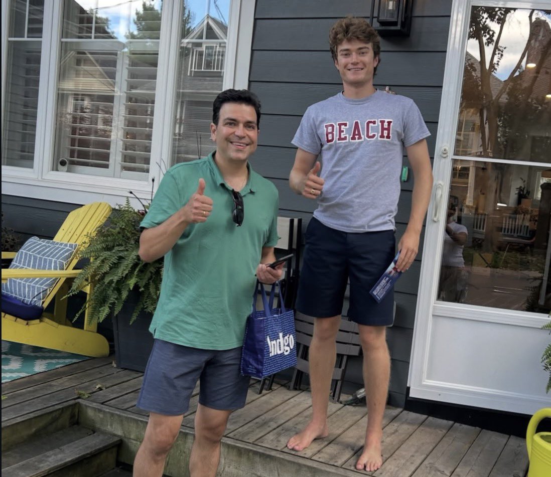 Jim4BEY's tweet photo. It’s been an amazing few days on the campaign trail. 

From knocking on doors in Beaches-East York to speaking to people on streets of our community. https://t.co/NS5b5D5Flw
