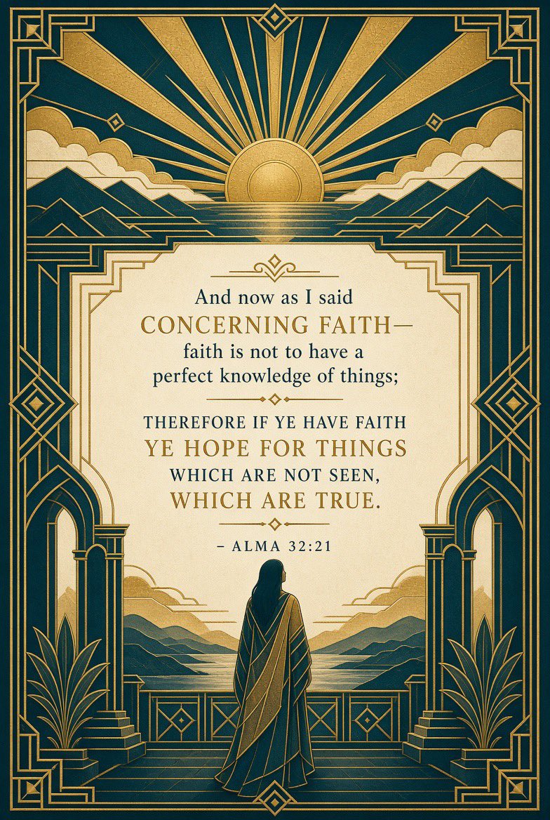 TruthKnockOpend's tweet photo. Alma 32:21
And now as I said concerning faith—faith is not to have a perfect knowledge of things; therefore if ye have faith ye hope for things which are not seen, which are true. https://t.co/fOnjqPt7mV