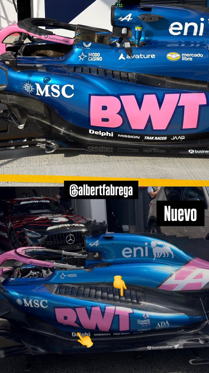 AlbertFabrega's tweet photo. Comparativas de algunas de las novedades de Alpine #f1 https://t.co/itRW1FMJ18