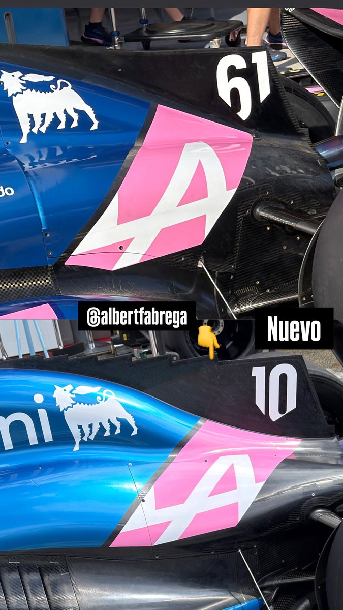 AlbertFabrega's tweet photo. Comparativas de algunas de las novedades de Alpine #f1 https://t.co/itRW1FMJ18