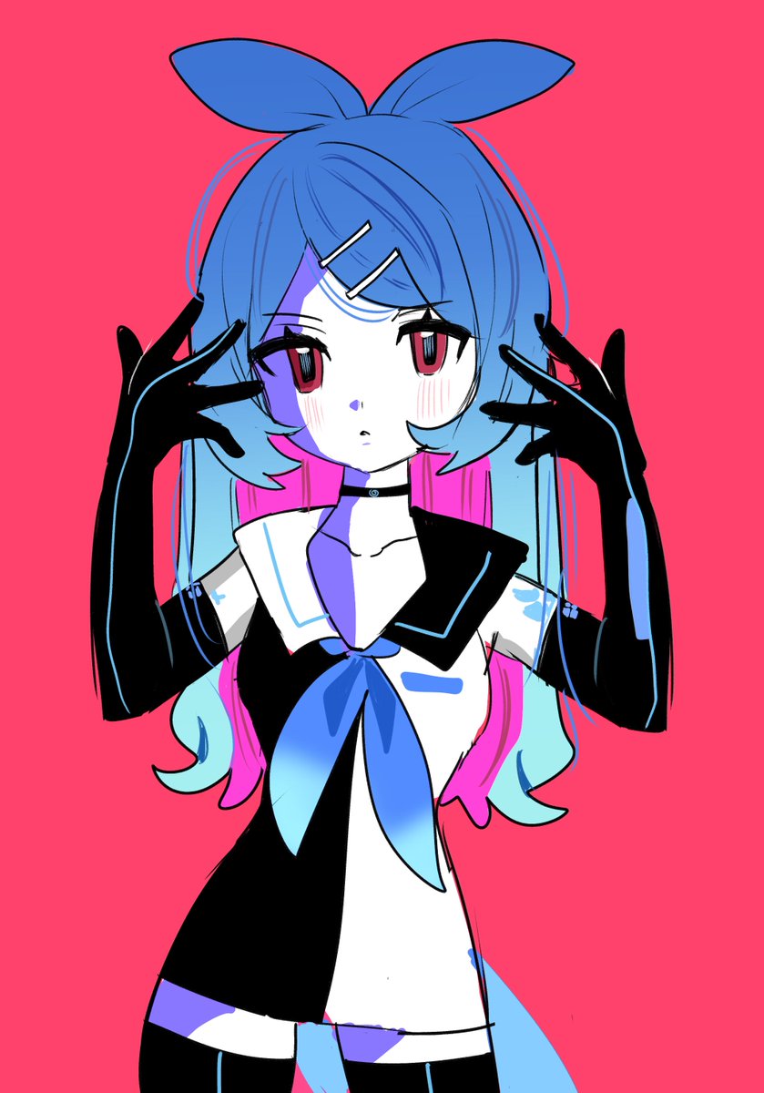 lazudeepbluesea's tweet photo. quick doodle in between comm work!! my favorite vocaloid song ever...... https://t.co/YrdSNH2vuw