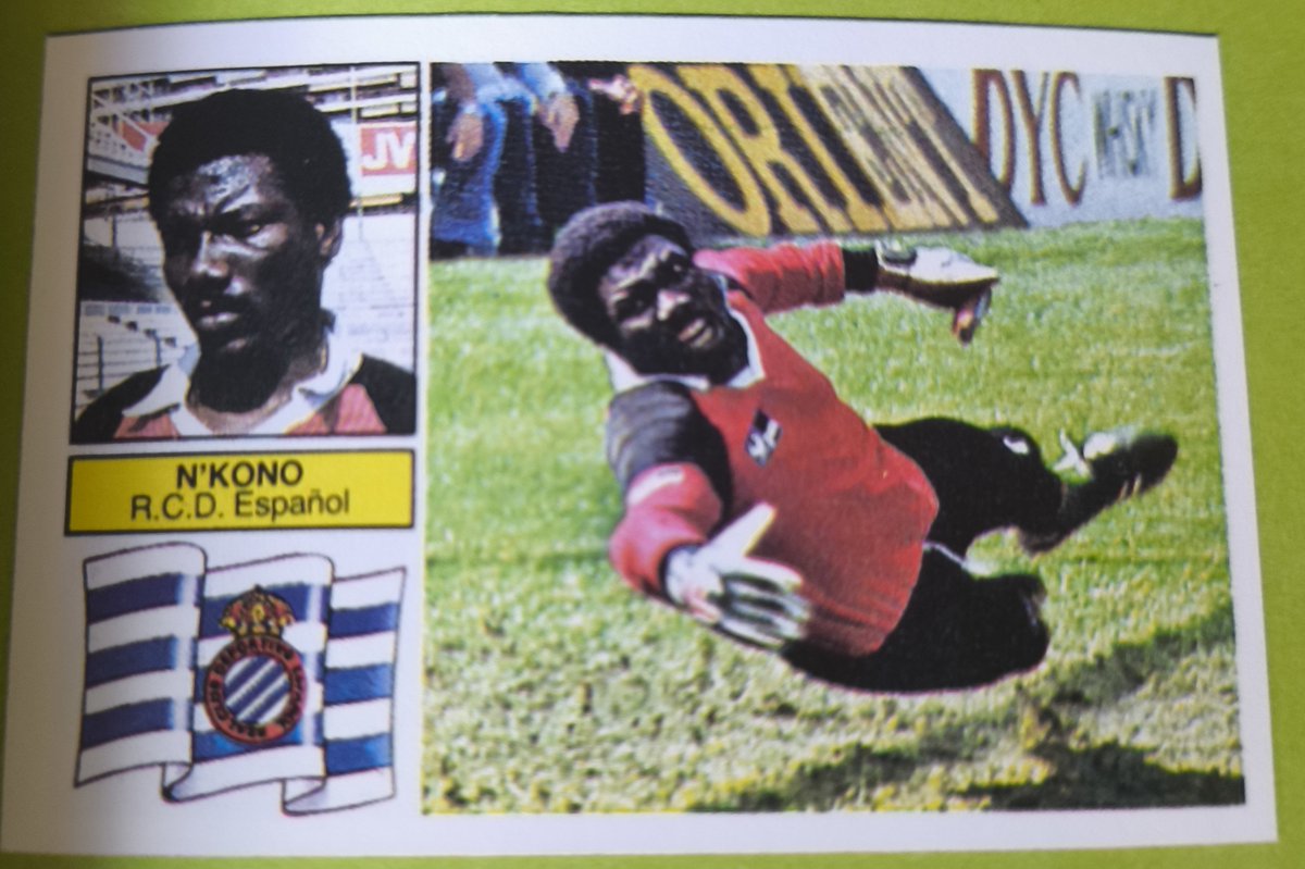 Marcador_Retro's tweet photo. 🔙 REBOBINANDO

Tommy N’Kono, portero del Espanyol en la temporada 82-83. 🇨🇲🧤

Un guardameta que dejó huella en el fútbol español y se convirtió en toda una leyenda.

#MarcadorRetro #Rebobinando #Espanyol https://t.co/N9v7efp2R3