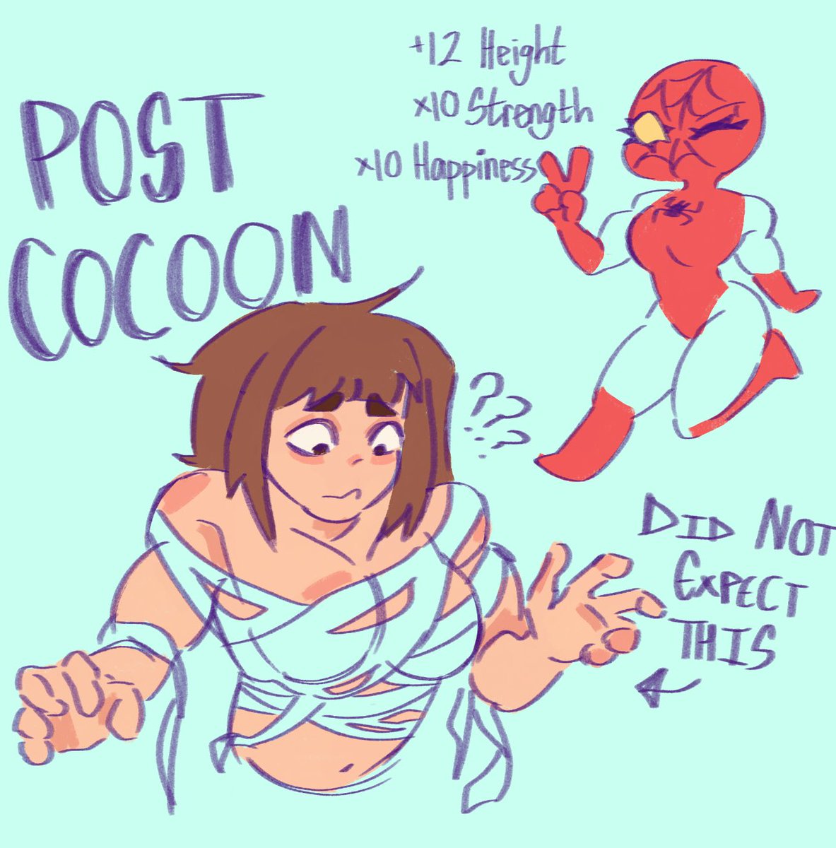 corpsesdonttry's tweet photo. Hi yeah, I think about that one post raving on about how Petra should be fucking huge like biggest buffest lady bc female spiders are significantly larger than male spiders a lot... it was super horny 

and I saw the post right after BND 

#PetraParker https://t.co/UjlGz3KTV4