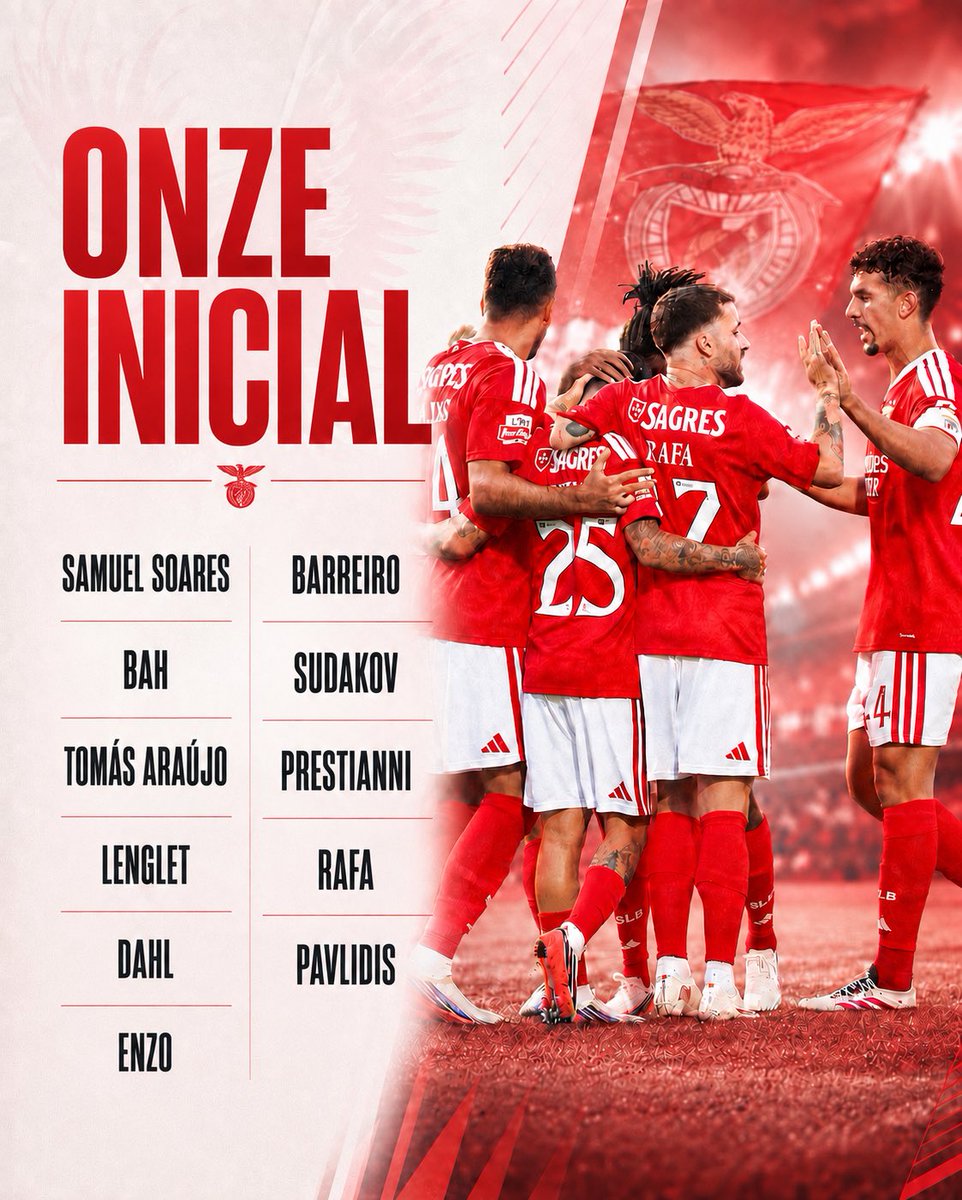 aguiadaily's tweet photo. 🚨 Onze Inicial para o jogo desta noite 🦅 https://t.co/X0XIzvfifw