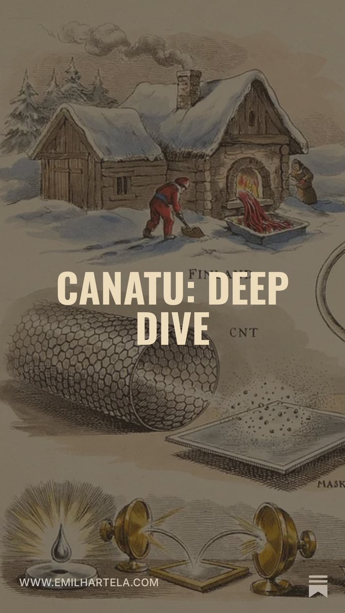 emilhartela's tweet photo. Most people have never heard of $Canatu.

It's a ~€230M Finnish nanotech company, spun out of a university, sitting on technology that the world's most advanced chipmakers may not be able to do without.

A tiny company at a massive bottleneck. I wrote the full story. https://t.co/3vwJEj2p0m