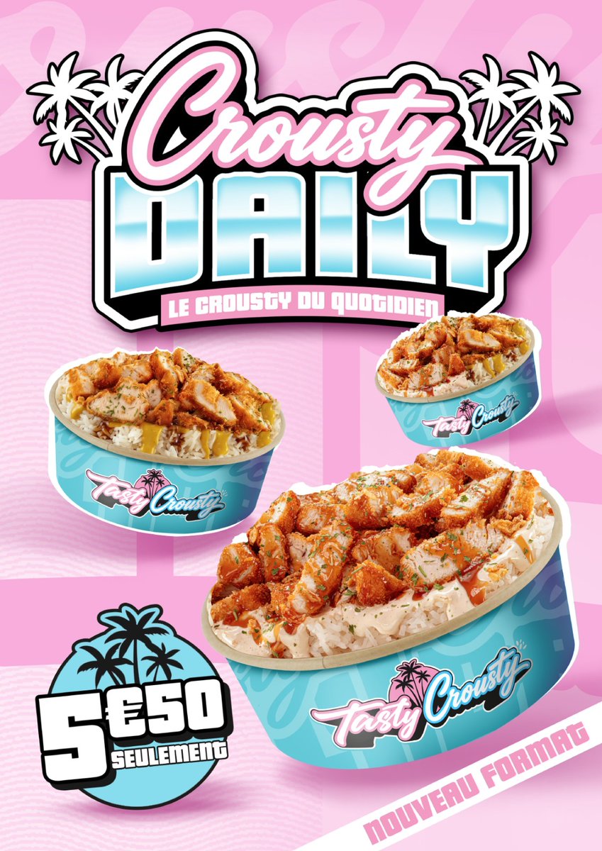 tastycrousty's tweet photo. Vous l’avez réclamé, on l’a fait !! 🫶

✨ LE CROUSTY DAILY EST DISPO DÈS MAINTENANT À 5,50 € !!