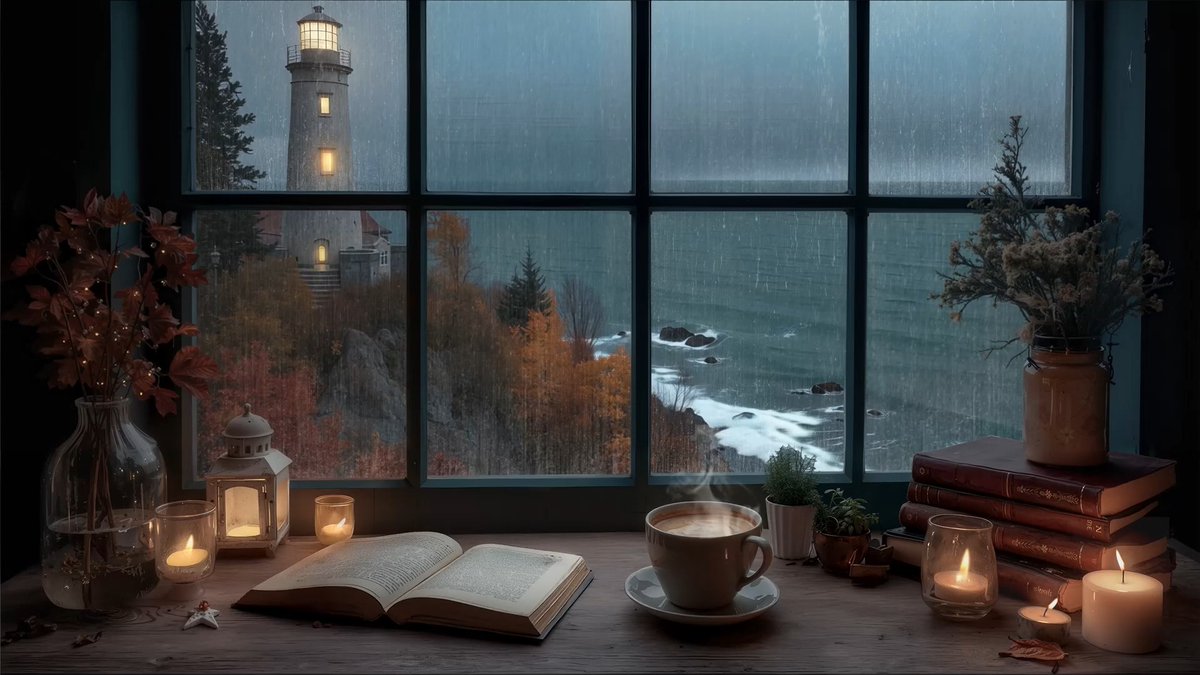 Ryan02835629's tweet photo. Just sat by the window, sipping hot coffee while watching raindrops trace lines on the glass—suddenly the gray, quiet afternoon feels soft instead of dull. https://t.co/CnV5TLSI1k