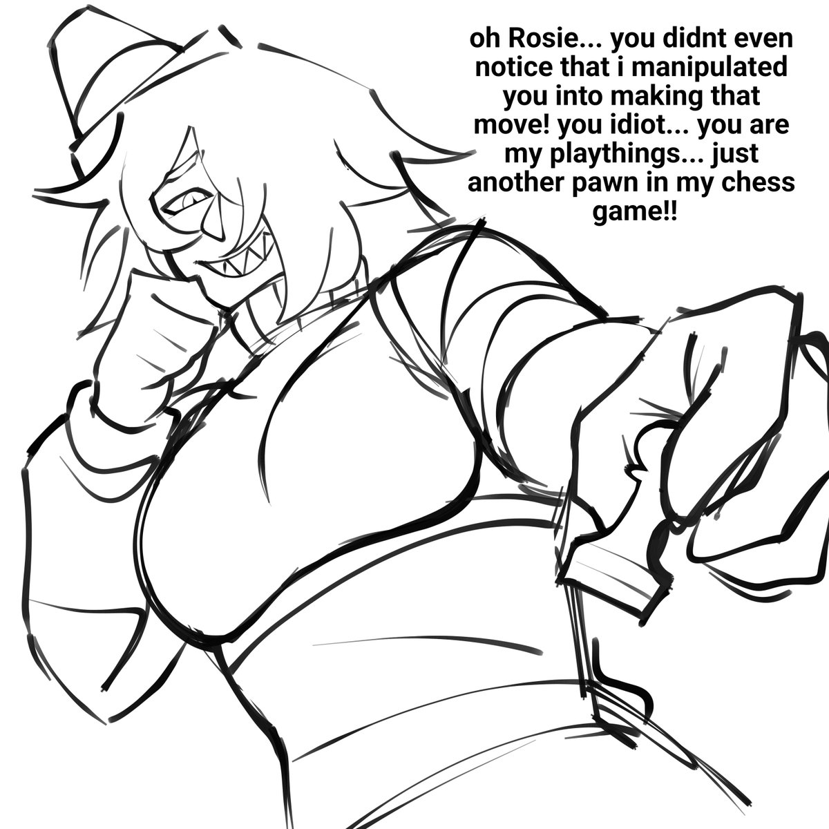 Lurdeverse's tweet photo. When i see fanarts of Black acting tuff i laugh https://t.co/825MhrOqBf