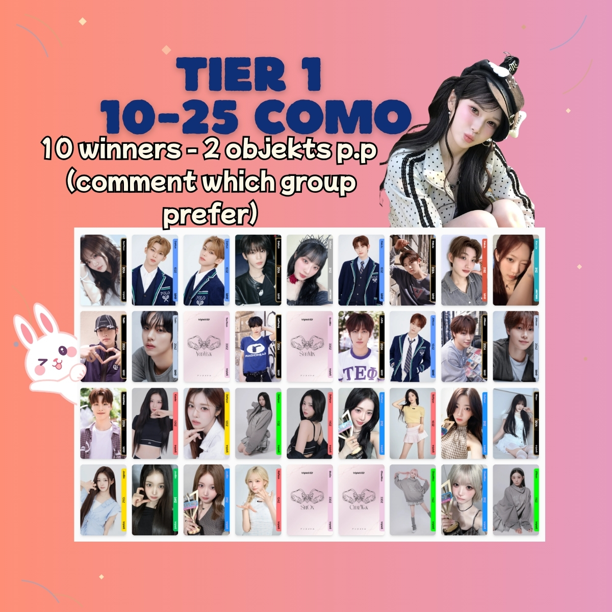 oncep1h's tweet photo. tripleS GA Giveaway 
BALLAD DIMENSION GRAVITY DAY 1

 - VOTE FOR #MAYU
- RT &amp; LIKE 
- Pls comment: 
proof w watermark, cosmo ID, which tier (only 1 tier)

‼️Tier 3 and 4 will be sent only if Mayu wins (any day)

let's gooo yuyu 🥳💘 https://t.co/UZzbPlbssk
