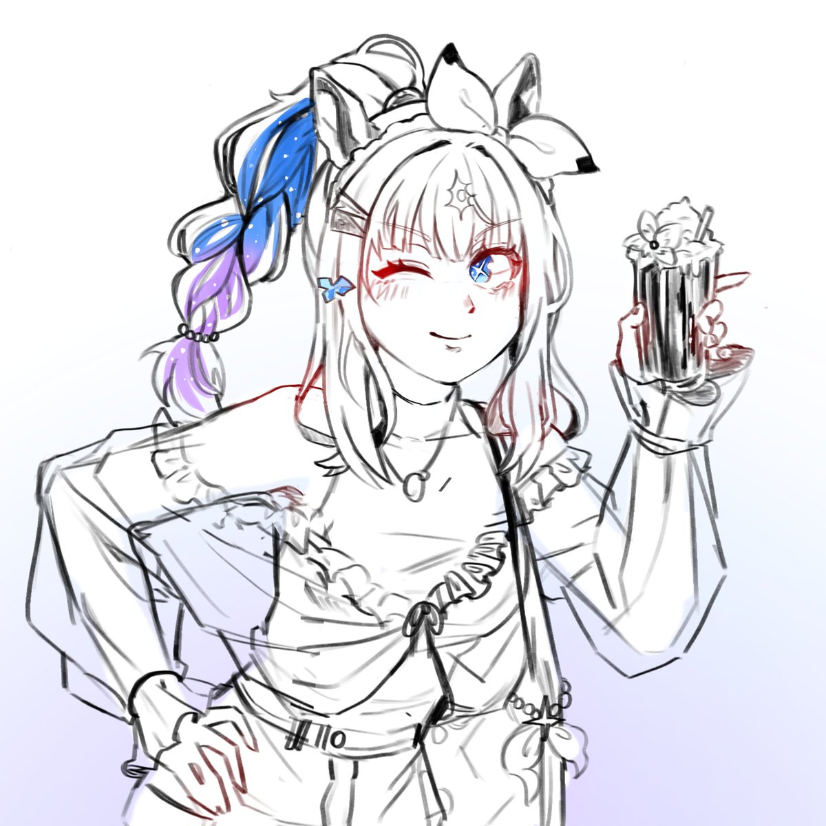 bencho_155's tweet photo. #ウマ娘
#ウマ娘ファンアート
#アーモンドアイ

나만 못가는게 서러워서 새벽에 콜라보 카페 아몬드 아이 그렸어.. https://t.co/3NCSP3lKiV
