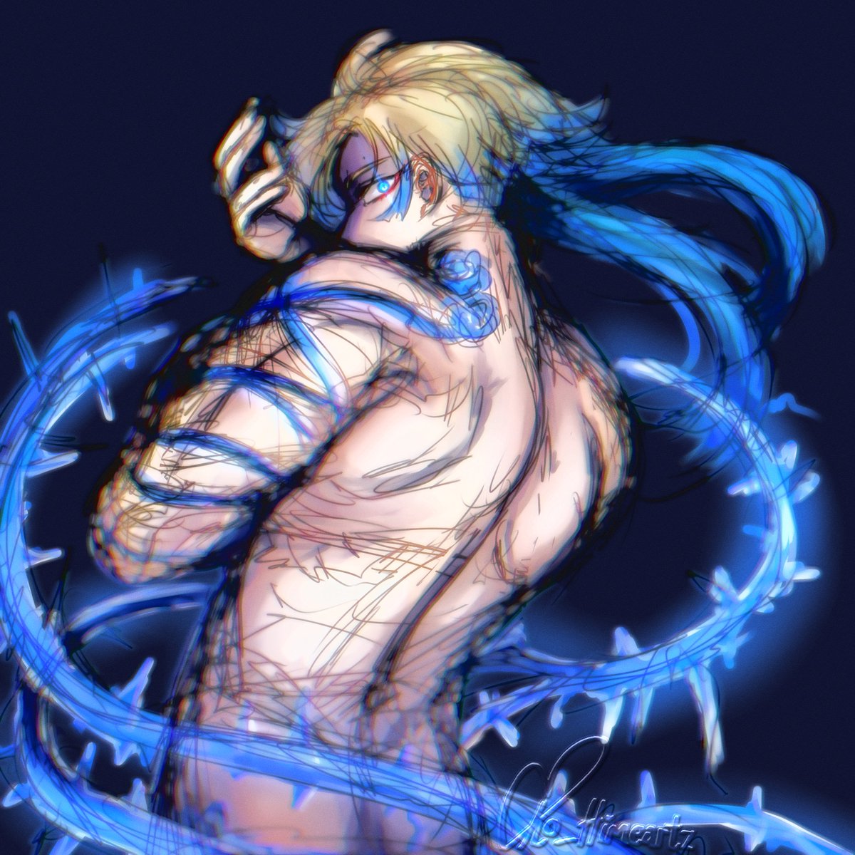 ko_himeartz's tweet photo. Opposing even God, you fight on
Ye who have indomitable souls

#bluelockart x #jjbaart https://t.co/32USYC6Zke