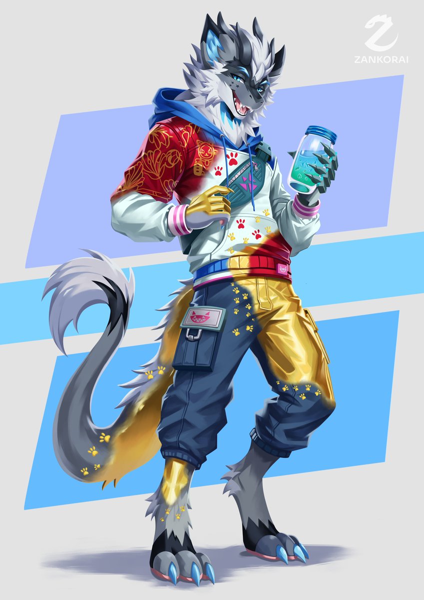 San_TheLizard's tweet photo. COMMISSION for @Sonnex27 - I love this handsome Dragon!!!, hehe, and without a doubt, Nyanja's outfit suits him perfectly! Both the Lucky Skin and the base one are great, hehe

#Commission #Furryart #DigitalArt #Fortnite https://t.co/yY3NVqsWjo
