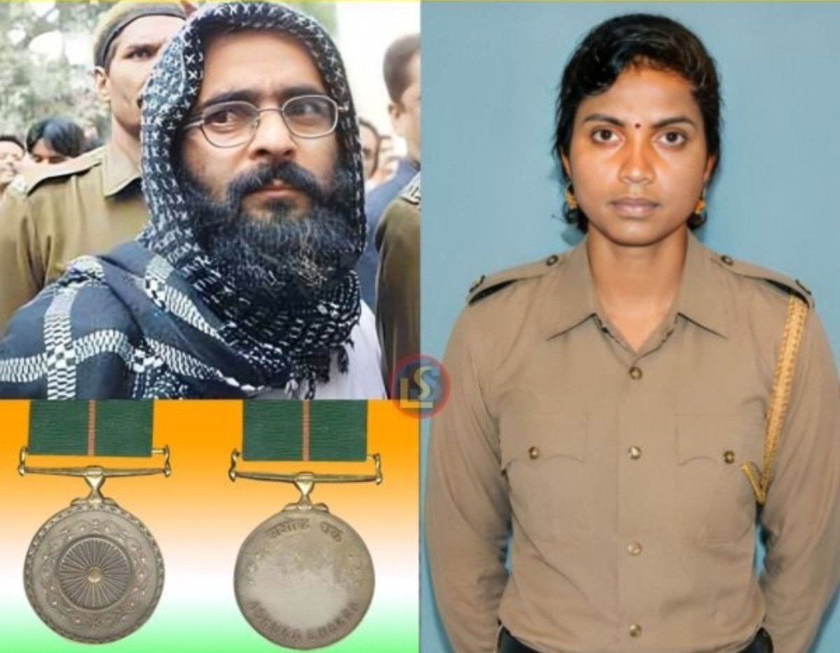 DeshiProfessor_'s tweet photo. EVEN AFTER BEING HIT BY 11 BULLETS,
SHE DIDN'T STEP BACK.

KAMLESH KUMARI, INDIA'S FIRST FEMALE ASHOKA CHAKRA WINNER.

CONGRATULATIONS SHOULD BE UNWAVERING FOR HER. https://t.co/IJEhajWupx