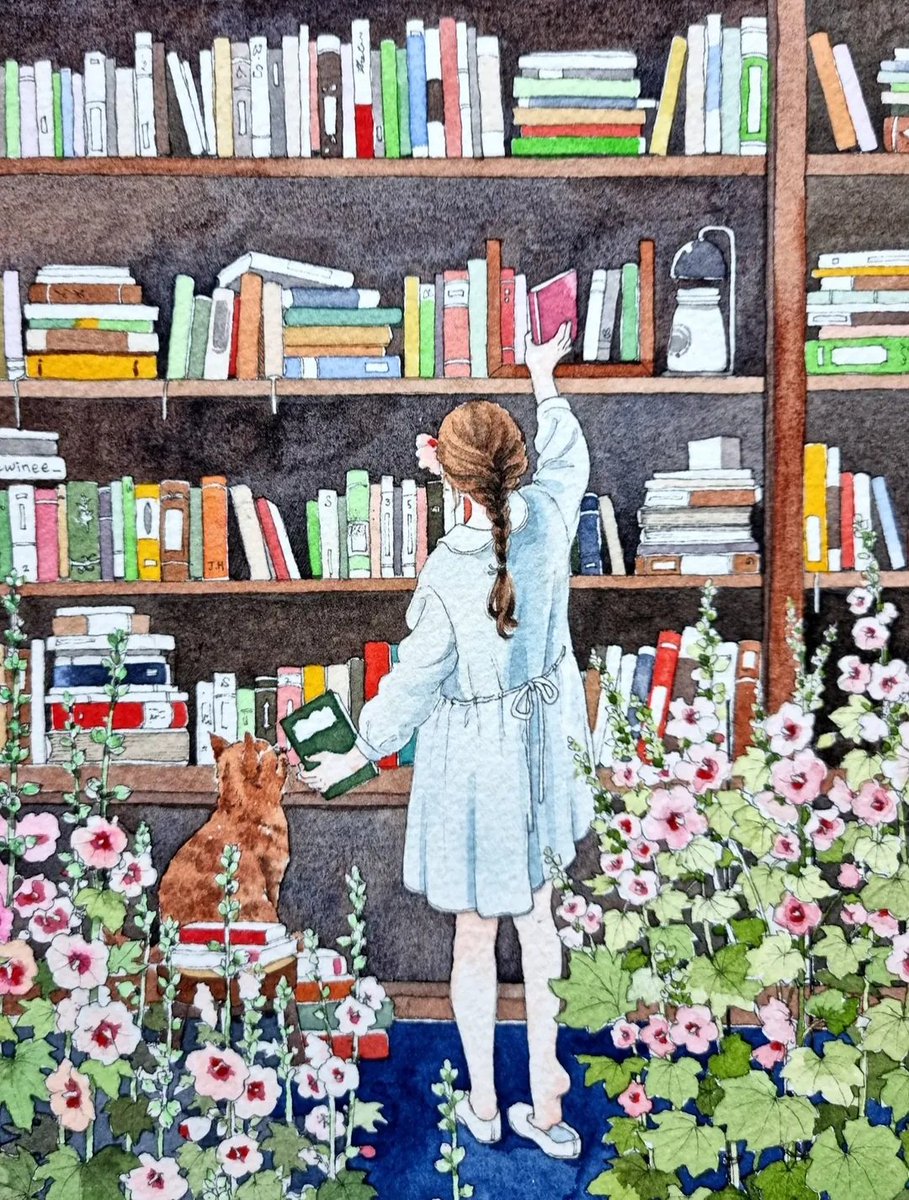 franch_laura's tweet photo. Creo que a estas alturas de la vida ya sabemos que la magia no reside en los grandes acontecimientos, sino en la calma de lo cotidiano. La ilustradora surcoreana Kim Jin-hee lo tiene claro: con su mirada, convierte sus acuarelas en un refugio de belleza.

👇🏻Abro hilo. https://t.co/7SWxSsGKi0