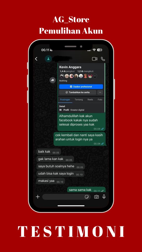 Ag_store11's tweet photo. OPEN ORDER jasa pemulihan / hapus akun

🔥JASA LACAK LOKASI ORANG
🔥SADAP WA
🔥LACAK HP HILANG BY NO HP / IMEI
🔥LACAK PENIPU / REVENGEPORN
🔥JASA UNSUS AKUN/UNSUSPEND
🔥JASA HACK/PEMULIHAN AKUN EMAIL,IG,WA,TWITER/X, FB,TIKTOK. AMANAH DAN TERPACAY💯 
whatsap di Bio🔼 https://t.co/huVhsU1Y0x
