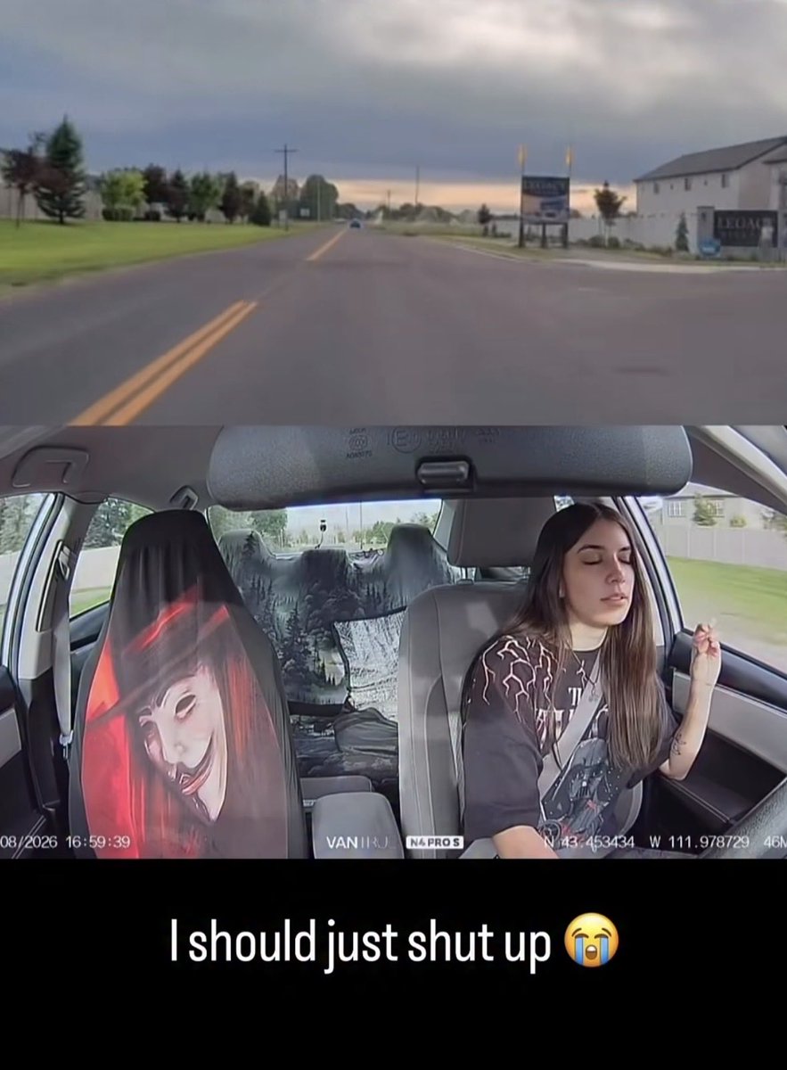 LoveTorturalds's tweet photo. This girl I saw on instagram reels has an OPSEC passenger seat https://t.co/j7fOukRr6J
