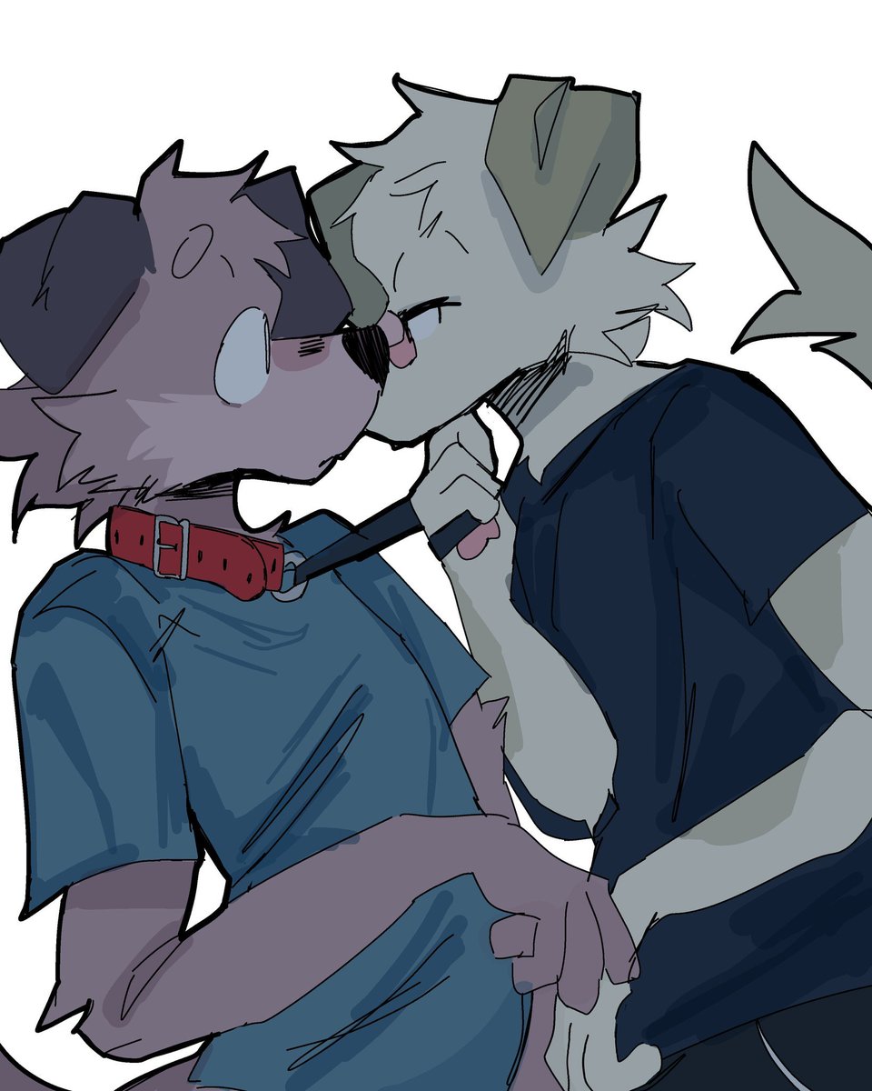 AnthroWolfie's tweet photo. Pulling you close ❤️😚😍

🎨 Art by @MintCashew https://t.co/4z5A0qpZbw