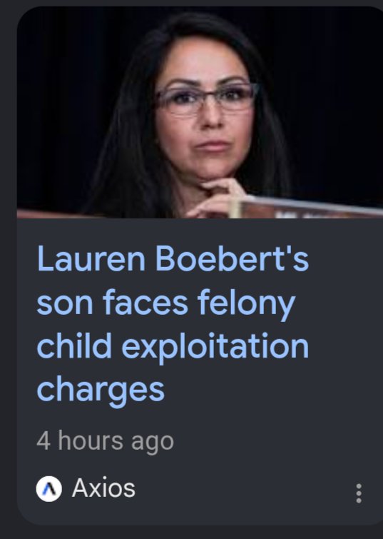 NolanGinna's tweet photo. @RepBoebert You have been traveling around since you left DC. Did you know your son is once again in trouble with the law.  Go home and take care of your children?  It's not like you are doing anything good in Washington DC. https://t.co/SVYpy3DKcy