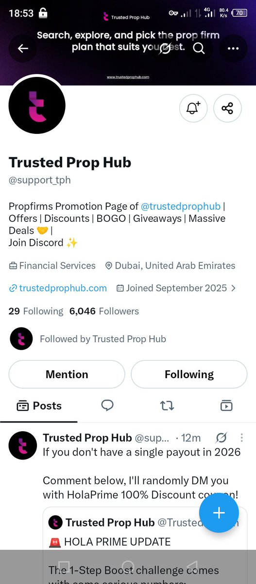 BOUYA10BOUYA's tweet photo. @TrustedPropHub @support_tph @EquityEdgeUK ✅ https://t.co/AKX097aZsU