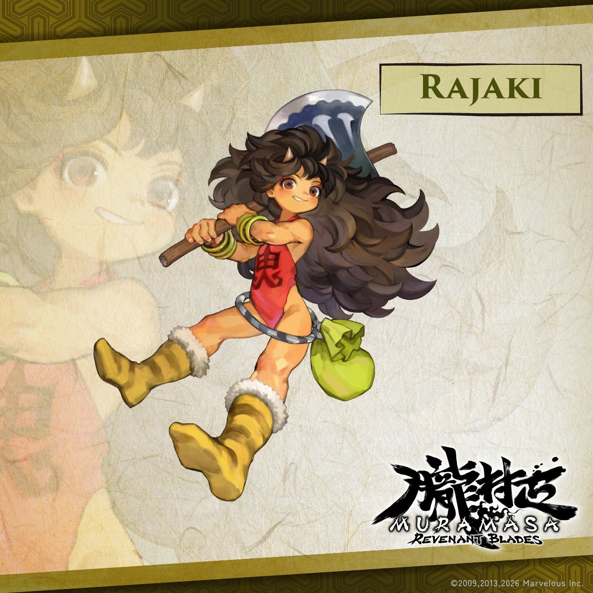 marveloususa's tweet photo. One of six fabled protagonists from Japan’s past...
Rajaki 👹

The daughter of Lord Enma, ruler of Hell. Brandishes a fiery battle axe that belies her diminutive stature. Announces herself as "Rajaki the Infernal" with great fanfare to intimidate foes.

#muramasa #revenantblades https://t.co/IH8Q8yfwJ7