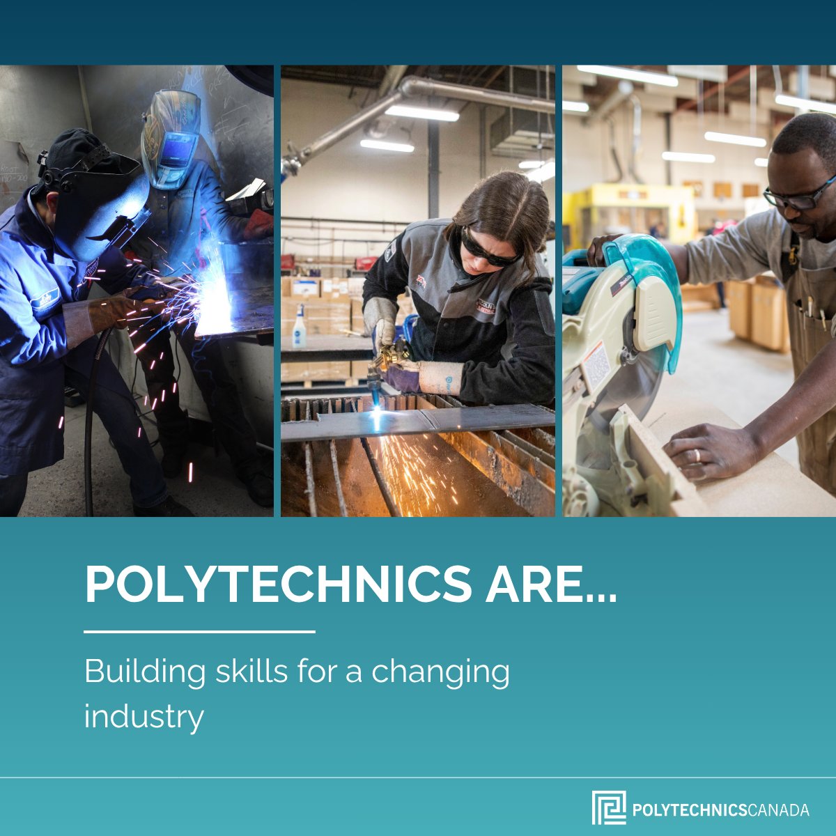 PolyCan's tweet photo. Canada's construction sector is facing significant workforce pressures, driven by high retirement rates and a growing need for skilled talent. Polytechnics are uniquely positioned to help meet this demand by providing industry-responsive education and training that prepares learners for in-demand construction occupations.

As the industry adapts to the opportunities and challenges of the green transition, polytechnics are also expanding programming to support both active apprentices and mid-career professionals. Through hands-on learning, applied training, and upskilling opportunities, polytechnics are helping ensure Canada's construction workforce has the skills needed to build a more sustainable future.

Read more in our Skilled and Ready report: https://t.co/ZaDISlwm4F