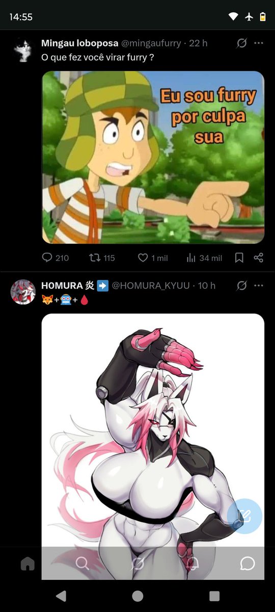 TheFelideo's tweet photo. @mingaufurry Esse algoritmo... https://t.co/3s2u49nPYw