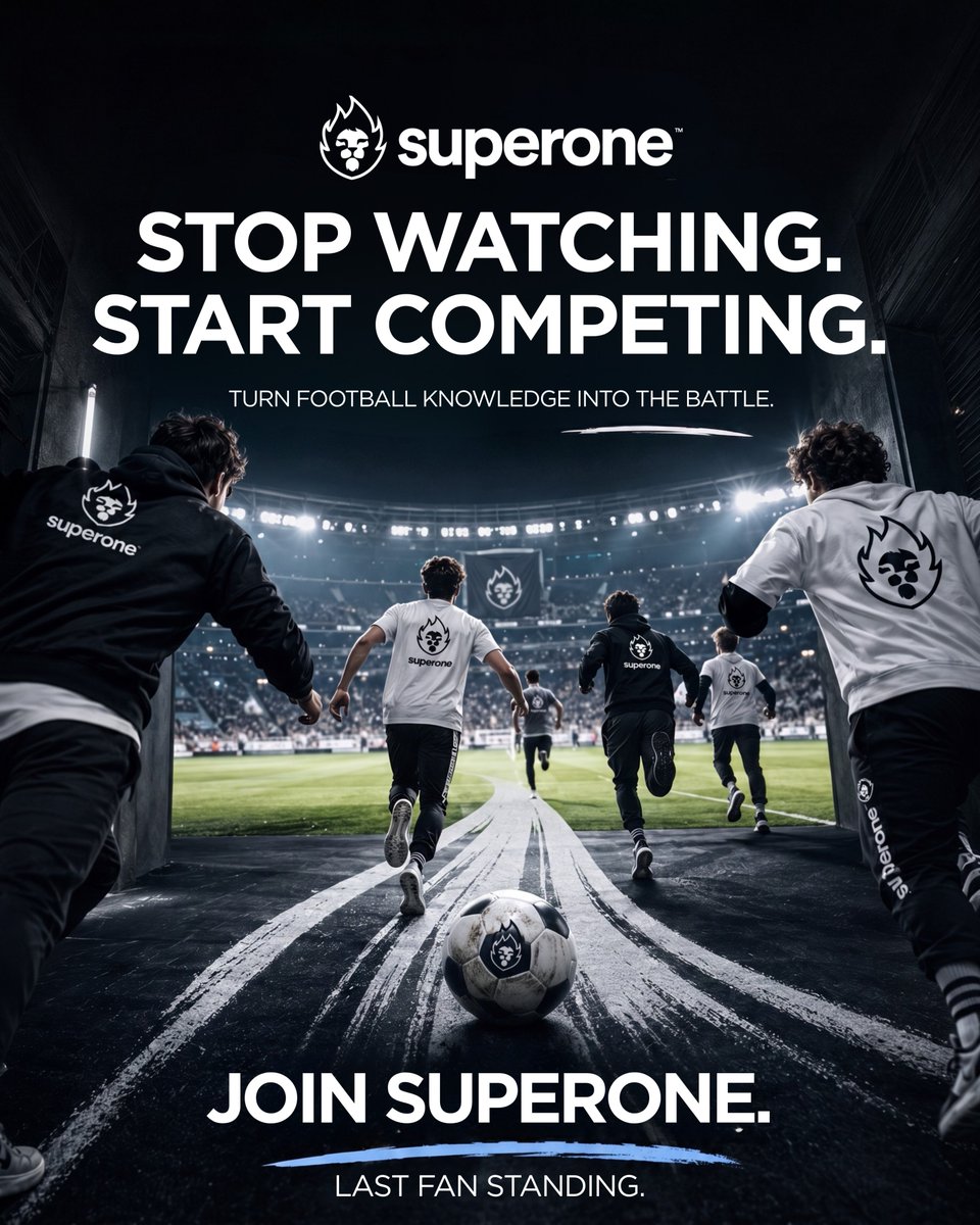 superoneplay's tweet photo. Think you know football?

Prove it. Survive the questions. Be the last fan standing.

#SuperOne #FootballCommunity #footballfans #knowledge #FanBattle https://t.co/w7aYDDIUII