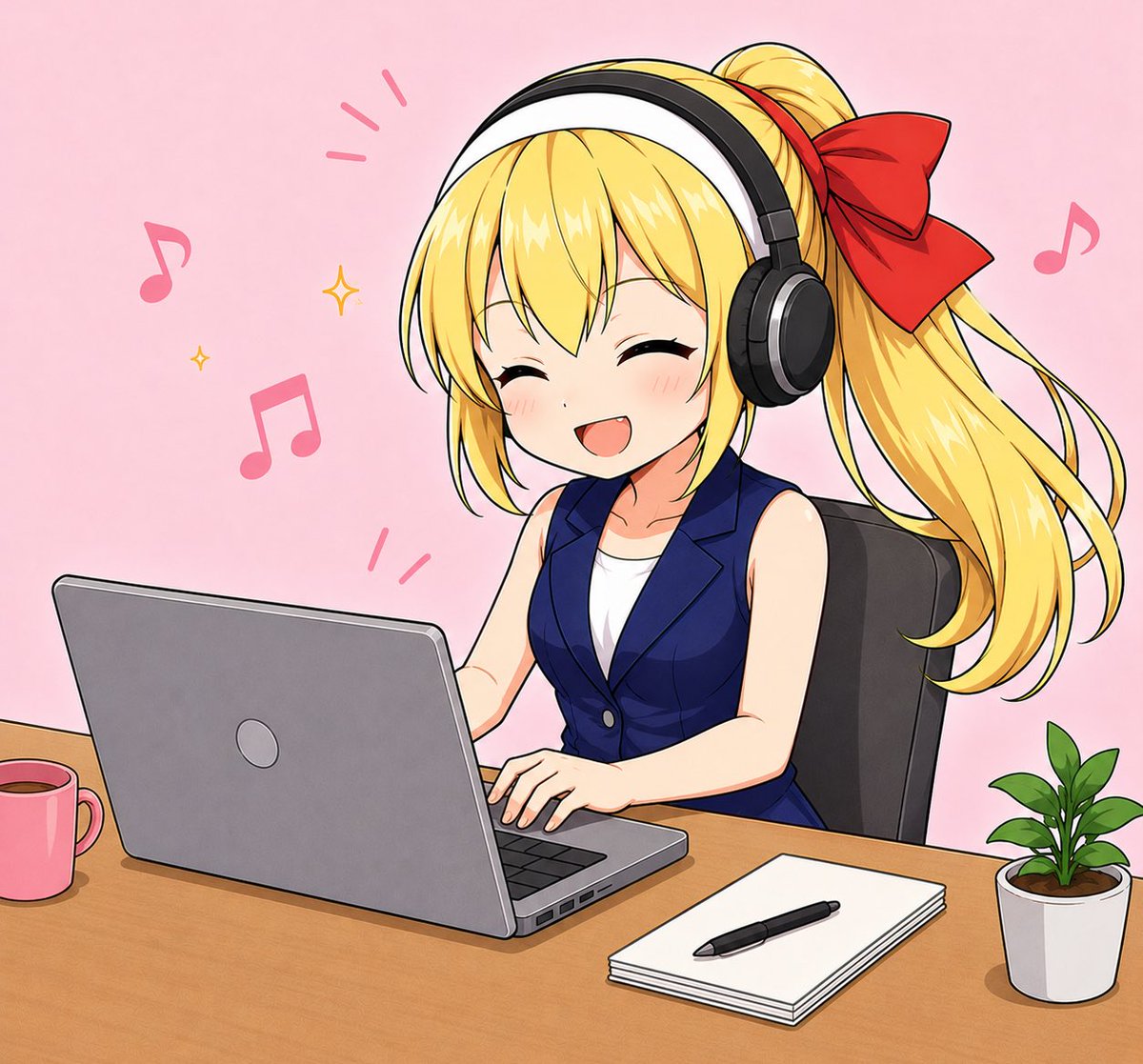 NesasJP's tweet photo. 皆さんは執筆中に音楽って聴きますか？
わたしはけっこう聴きながら書くのが好きですね
前はApple music とかで流行の曲を聴いてたけど、最近はyoutubeが多いかな
ボカロとか、歌ってみたとか、意外といい曲があるんだよね
お勧めがあったら教えてね https://t.co/pY4Y3LYZvr