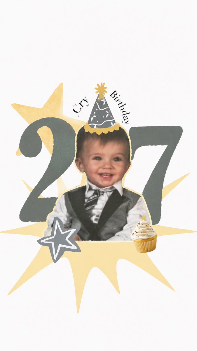 Sweetxcryy's tweet photo. FELIZ CUMPLE XCRY 
⭐️🖤🧁 https://t.co/B9SHaCgfqo